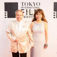 TV celebrity Dave Spector and his wife, Kyoko, pose before the opening ceremony of the 2015 Tokyo International Film Festival. | MANCE THOMPSON