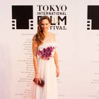 Actress Hilary Swank, here to promote her film \"You\'re Not You,\" being shown in the Special Screenings of the 2015 Tokyo International Film Festival. | MANCE THOMPSON