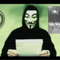 A man wearing a mask associated with the hacker group Anonymous issues a statement on the Paris terrorist attacks in a video released on social media Monday. | REUTERS