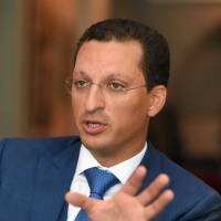 Kirill Shamalov, deputy chairman of the management board of SIBUR company, speaks during an interview in Moscow on July 29. | REUTERS