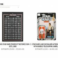 Sotheby\'s website shows a Japanese collection of \"Star Wars\" memorabilia that will be auctioned off next month. | REUTERS