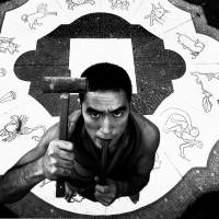 A portrait of Yukio Mishima from Eikoh Hosoe’s “Ordeal by Roses” collection | EIKOH HOSOE