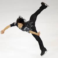Shoma Uno received a personal-best score of 89.56 points for his short program on Friday at the Trophee Bompard. | AP