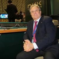 Riccardo Fraccari, president of the World Baseball Softball Confederation, says the first Premier 12 tournament has been a success. | KAZ NAGATSUKA