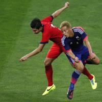 Honda Keisuke and his Japan teammates will be looking for revenge against Singapore on Thursday after being held to a 0-0 draw by the same opponent at home in June. Japan keen to work off frustration in World Cup qualifiers