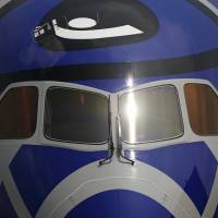 ANA\'s plane is designed after R2-D2 as part of a huge marketing promotion for the upcoming \"Star Wars\" movie in December. | REUTERS