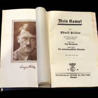 A copy of Adolf Hitler\'s book \"Mein Kampf\" from 1940 is pictured in Berlin. | REUTERS