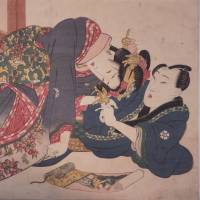 Keisai Eisen\'s \"Abuna-e Genji Monogatari (Risque picture of the Tale of Genji)\" (1822) | COLLECTION OF URAGAMI MITSURU