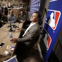 Miami Marlins manager Don Mattingly speaks to the media on Wednesday in Nashville, Tennessee. | AP
