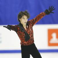Takahito Mura sits in third place after the short program with 93.26 points. | KYODO