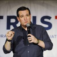 Republican presidential candidate Sen. Ted Cruz speaks during a campaign stop on Wednesday in Dorchester, South Carolina. | AP