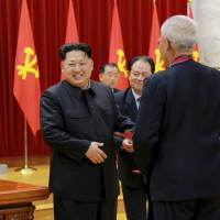 Science fair: North Korean leader Kim Jong Un attends a ceremony to honor nuclear scientists, technicians and soldier-builders. Japan\'s weeklies have been considerably less happy about these achievements. | REUTERS