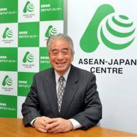 Secretary-General of the ASEAN-Japan Centre Masataka Fujita poses at the center\'s office in Tokyo\'s Minato Ward on Dec. 15. | YOSHIAKI MIURA