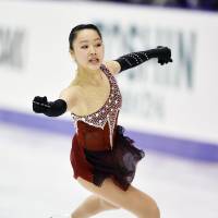 Wakaba Higuchi became the first female junior skater to twice make the podium at the senior nationals since Mao Asada in 2004 and 2005 with a second-place finish last month. | KYODO
