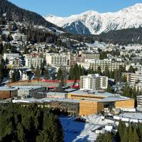 The congress center in Davos, where the World Economic Forum annual meeting is taking place. Davos is in the middle of Swiss Alps and a city popular for holidays, sports and congresses | WORLD ECONOMIC FORUM