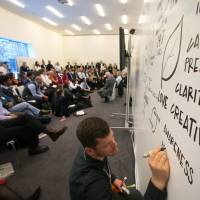 Participants attend a session at the WEF 2015 annual meeting in Davos on Jan. 21, 2015. | WEF