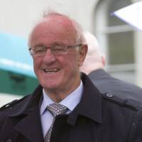 Actor Frank Kelly walks in Dublin in 2011. Kelly, best known for playing a foul-mouthed priest with a fondness for spouting the words “Feck! Drink! Girls!” in the series “Father Ted,” has died at age 77. Irish actor Frank Kelly of foul-mouthed 'Father Ted' fame dead at 77