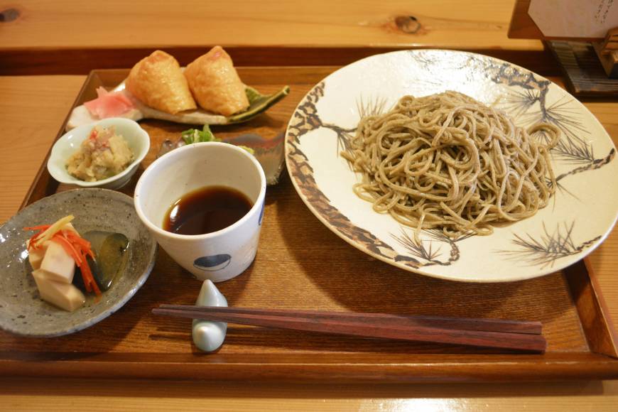 Muraki Noodle variation: The soba lunch set at Muraki comes with either juwari noodles (above) made from pure buckwheat or a lighter variety made from a combination of buckwheat and wheat flour, which is similar to vermicelli. | J.J. O'DONOGHUE