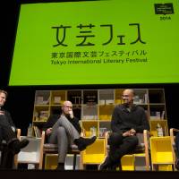 A new chapter: After a successful event in 2014 with a diverse range of speakers, including Junot Diaz (right) and Aleksandar Hemon (left), the Tokyo International Literary Festival was forced to take a one-year hiatus. Helmed by a new team, the festival will return in 2016 with a strong lineup of speakers. | COURTESY OF THE TOKYO INTERNATIONAL LITERARY FESTIVAL
