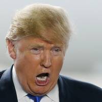 Republican presidential candidate, businessman Donald Trump, speaks in Vandalia, Ohio, March 12. Trump wants to win the White House in November. House Speaker Paul Ryan wants to save the Republican Party for the future. Those goals put Trump and Ryan increasingly at odds over both tone and substance as the billionaire businessman barrels toward the GOP presidential nomination. | AP