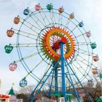 The ferris wheel at the amusement park at Higashiyama Zoo and Botanical Gardens in Nagoya was operated without a door closed. | HIGASHIYAMA ZOO AND BOTANICAL GARDENS/KYODO