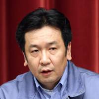 Yukio Edano, chief Cabinet secretary at the time, speaks during a news conference at the prime minister’s official residence in Tokyo on March 15, 2011. Face of government in Fukushima aftermath blasts Abe push for nuclear power