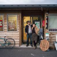 New lease: \"After the tsunami, I realized the importance of life &#8212; that we never know when something might happen to us,\" says Shuhei Sakimura (left), seen here with Choko Chiba outside the temporary Sugar Shack before the bar found a permanent home in Onagawa\'s new town center. \"I didn\'t want to end up regretting how I\'d lived my life, so I decided to do something that I\'d always wanted to do.\" | MICHEL HUNEAULT