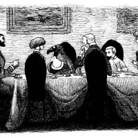 \"The Doubtful Guest\" (1957) | &#169; 2010 THE EDWARD GOREY CHARITABLE TRUST