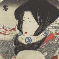 Utagawa Kunisada \"Snow, Moon and Flowers: Snow\" | PHOTO BY DOX, 2016