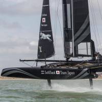 SoftBank Team Japan, led by skipper Dean Barker, will compete in the America\'s Cup World Series this year, including the final race in late November in Fukuoka.  | SOFTBANK TEAM JAPAN/MATT KNIGHTON
