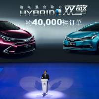 Hiroji Onishi, head of Toyota Motor Co.’s operations in the China region, speaks at a news conference ahead of the Auto China 2016 exhibition in Beijing Sunday. Toyota to boost hybrids in China despite Beijing subsidies snub