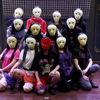 Behind the mask: The masks the members of Kamen Joshi wear are part of its allure according to fans. | REUTERS