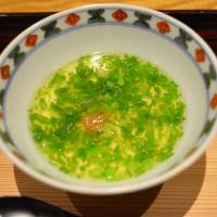 Chawanmushi, savory egg custard, with milt and a glob of plum | J.J. O\'DONOGHUE