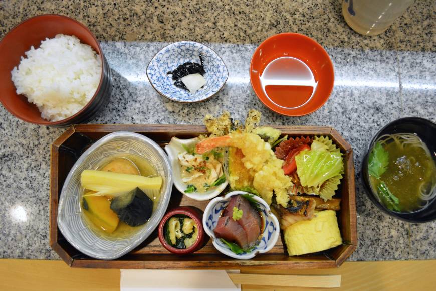 Ukon Everything in its right place: Lunch at Ukon is served in a bento box, in the style of kaiseki ryōri (traditional multicourse cuisine). | J.J. O'DONOGHUE