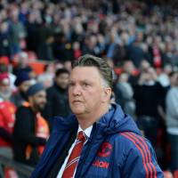 Manchester United manager Louis van Gaal could take some of the pressure off himself with a win on Saturday. | AFP-JIJI