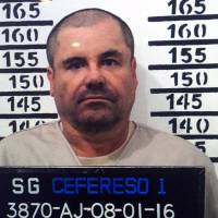 Joaquin \"El Chapo\" Guzman is seen in a police mug shot in January in Almoloya de Juarez, Mexico. | AFP-JIJI