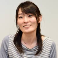 Tomoko Takebe discusses her husband-seeking plans in Tokyo on May 13. | SATOKO KAWASAKI