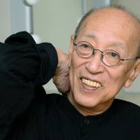 Stage director Yukio Ninagawa is interviewed in Tokyo in 2013. He died Thursday, aged 80, of multiple organ failure caused by pneumonia. | KYODO