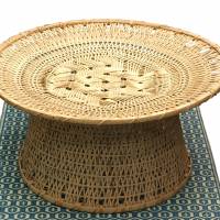 Bamboo wickerwork table commissioned by Takumi for The Japan Folk Crafts Museum | COURTESY OF TAKUMI