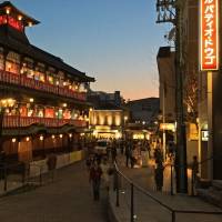 The main building at the Dogo hot spring helped inspire elements of Hayao Miyazaki’s “Spirited Away.” | SHAUN MCKENNA