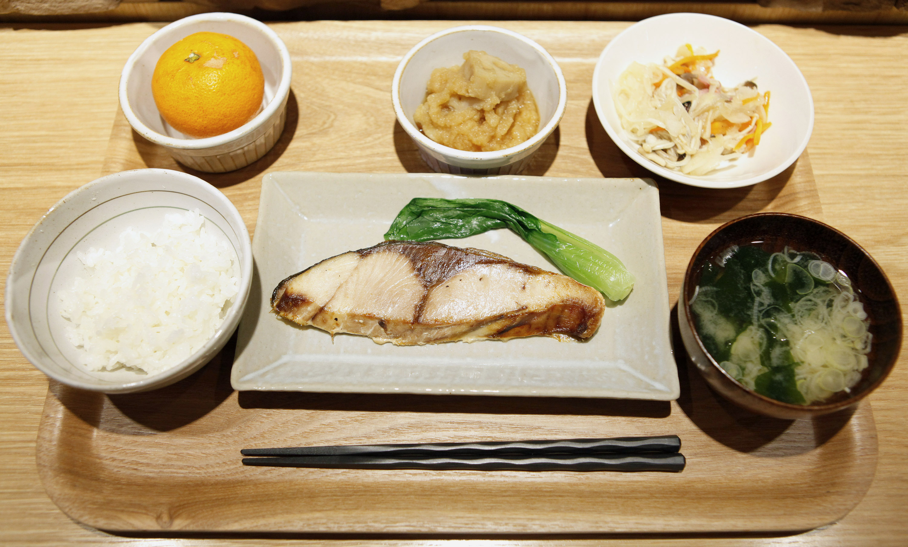 Back to basics?: Nutritionally balanced set meals, like this one at a restaurant in Tokyo, are not to blame for rising diabetes diagnoses in Japan, but staples such as rice and noodles can exacerbate the disorder once it's triggered. | BLOOMBERG