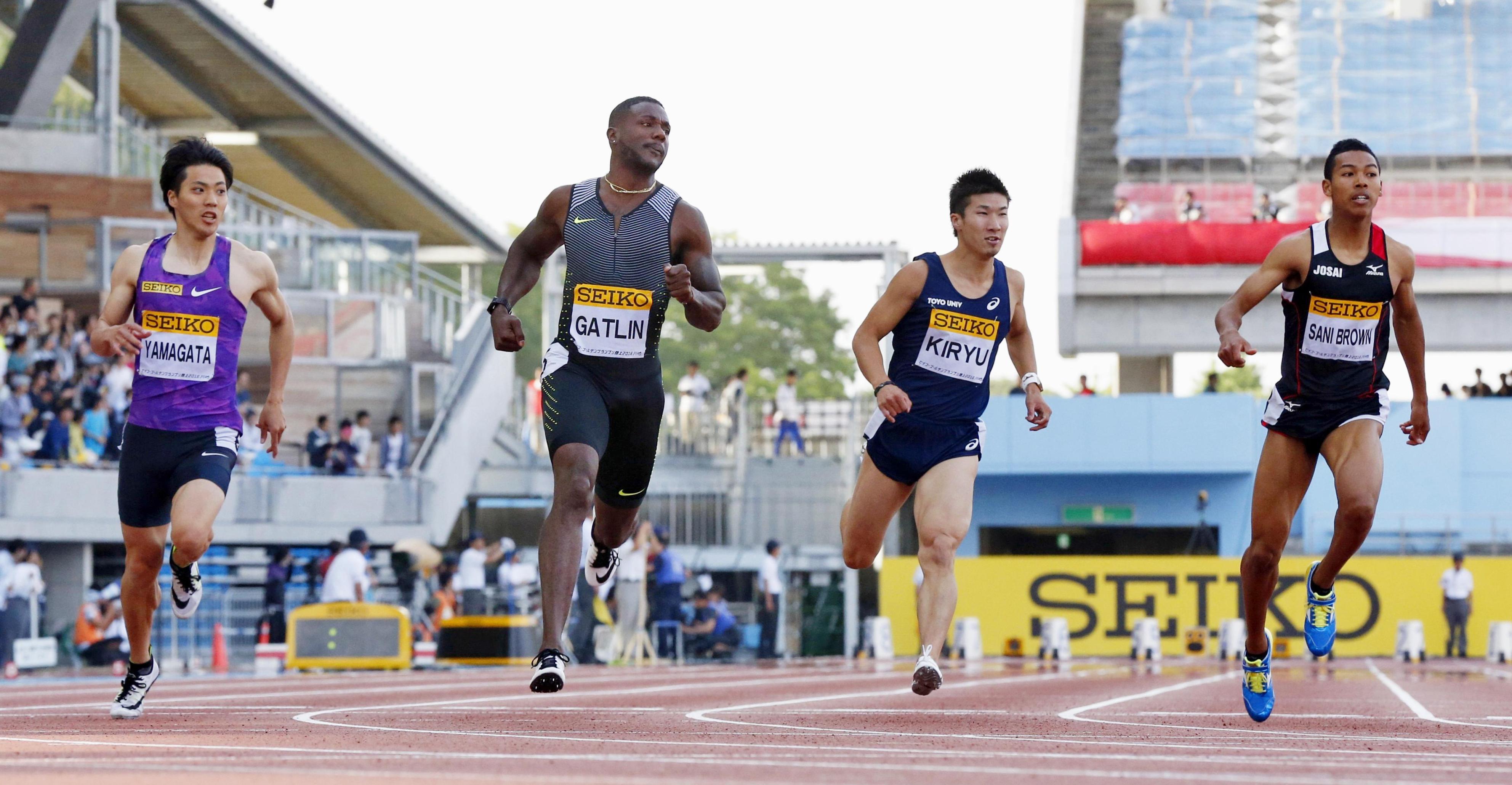 Gatlin keeps focus on Bolt after triumph in Kawasaki | The Japan Times
