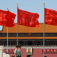 Paramilitary solders stand guard in Beijing’s Tiananmen Square on May 16. On 27th anniversary, Chinese mothers of Tiananmen victims vow to continue fight