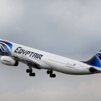 An EgyptAir Airbus A330-300 takes off for Cairo from Charles de Gaulle Airport outside of Paris in May. | AP