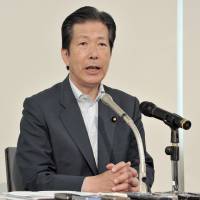 Natsuo Yamaguchi, president of Komeito, is interviewed on June 14. | YOSHIAKI MIURA