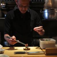 Chef Kotaro Hayashi at work | ROBBIE SWINNERTON