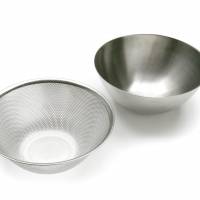 Sori Yanagi\'s bowl (right), designed in 1960, and strainer, designed in 1999 | JASPER MORRISON