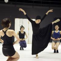 In the moment: Sawako Iseki, Noism\'s vice-artistic director, rehearses for \"La Bayadere &#8212; Nation of Illusion,\" by Jo Kanamori and Oriza Hirata. | © RYU ENDO