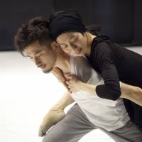 Emotional expression: Sawako Iseki, Noism\'s vice-artistic director, rehearses her role as a temple dancer lamenting her doomed love for a flighty warrior (played by Satoshi Nakagawa) in \"La Bayadere &#8212; Nation of Illusion.\" | © RYU ENDO
