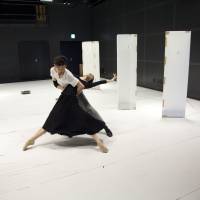 Emotional expression: Sawako Iseki, Noism\'s vice-artistic director, rehearses her role as a temple dancer lamenting her doomed love for a flighty warrior (played by Satoshi Nakagawa) in \"La Bayadere &#8212; Nation of Illusion.\" | © RYU ENDO